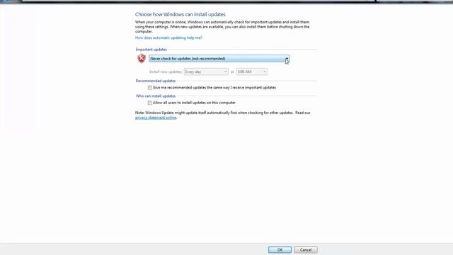 Cum dezactivăm automatic updates în Windows 7 смотреть онлайн
