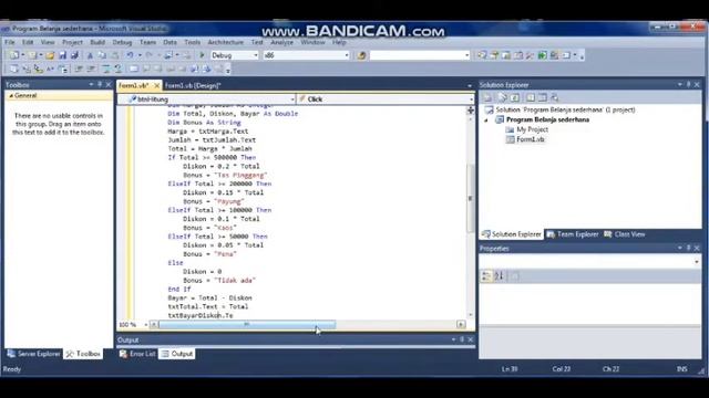 Visual studio 2010-Membuat Program Belanja Sederhana & Order Makanan[Basic | Tutorial] смотреть онлайн