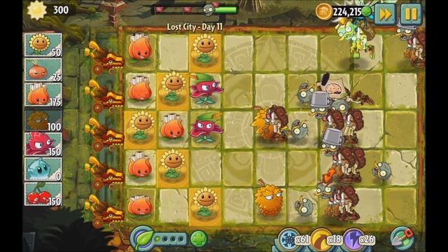 Plants vs Zombies 2 - Lost City - Day 11 [Bug Zombie] No Premium смотреть онлайн
