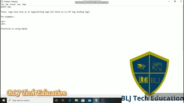 Empty Tag in HTML in Hindi | #EMPTYTAG | Learn Empty Tag in HTML | Technical Tutorials and Facts смотреть онлайн