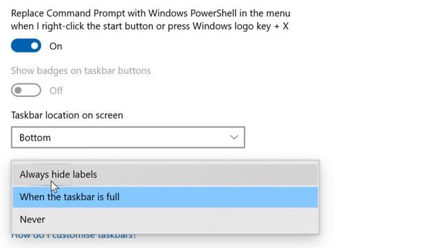 how to combine taskbar buttons in windows 10 смотреть онлайн