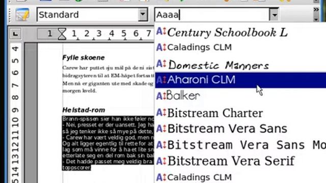 Open.Office.org writer format stil justering font Datakurs смотреть онлайн