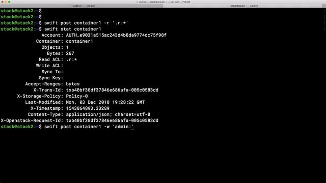 OpenStack Swift Storage Management from the CLI смотреть онлайн