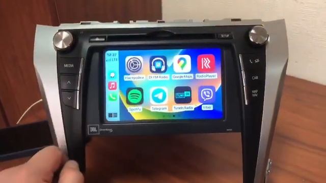 Оригинальный , Заводской CarPlay и Android Auto в Toyota Camry 55 EU 2014- 2018 г.в.