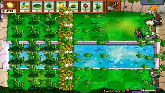 Plants vs Zombies Mod - All Threepeater Plants: Pvz HARD MOD смотреть онлайн