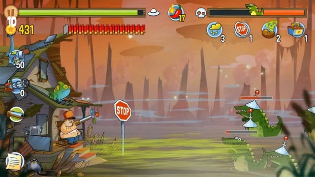 Swamp Attack - Hard Mode. Episode 4. Level 5 Gameplay Android walkthroug смотреть онлайн