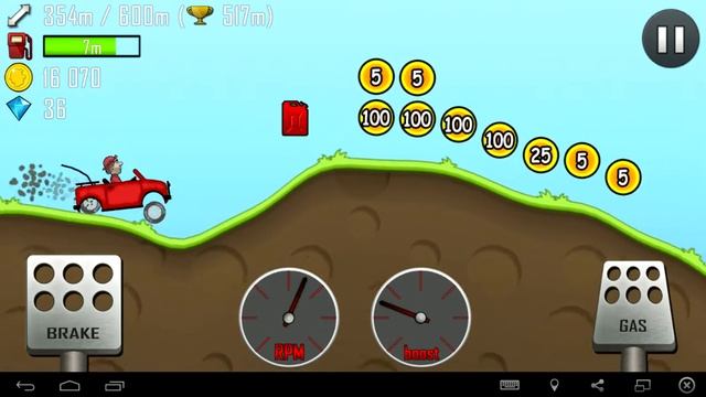 Играем в Hill Climb Racing!!! смотреть онлайн
