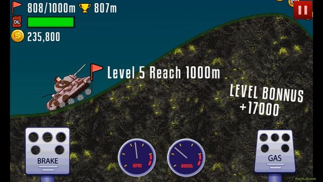 Mountain Hill Racing Car Climb 2 - TANK / Map Mars, Alien | Android Gameplay 2017