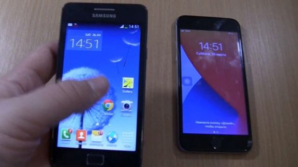 Incoming call & Outgoing call at the Same Samsung S2 Plus+Iphone 6S