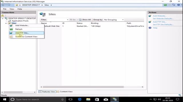 Windows 10 based FTP | File Transfer Protocol | How to setup FTP server on Windows 10 Pro смотреть онлайн