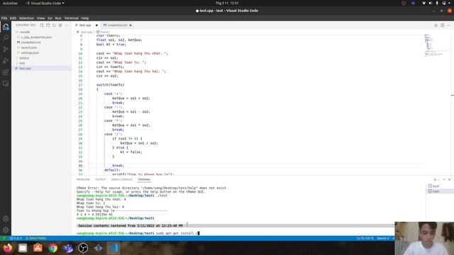 hướng dẫn caif đặt và sử dụng cmake trên ubuntu смотреть онлайн