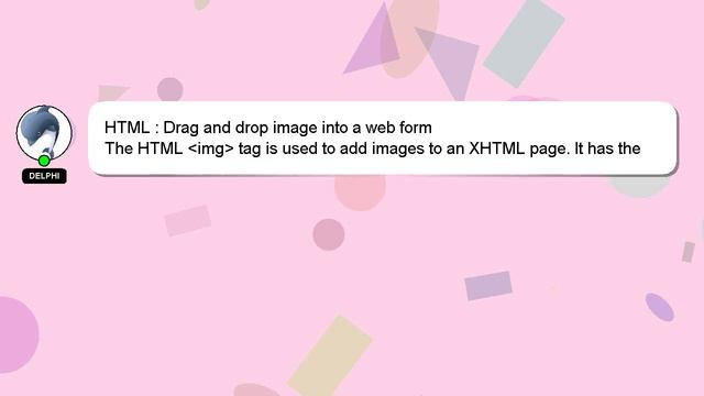 HTML : Drag and drop image into a web form смотреть онлайн