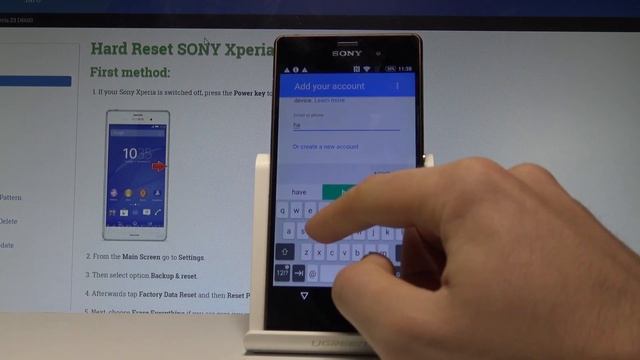 SONY Xperia Z3 Enable Google Backup / Add Backup Account смотреть онлайн