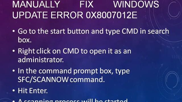 Fix Windows Update Error 0x8007012E смотреть онлайн