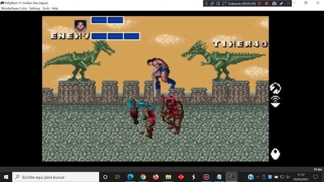 Golden Axe - WonderSwan Color Bandai - PolyBlast v1 emulator - test Windows 10 смотреть онлайн