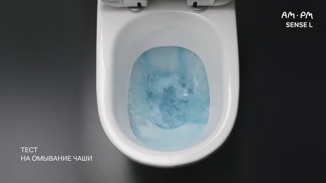 Эффективность смыва унитаз-компакт Sense L бренда AM.PM смотреть онлайн