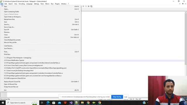 How to edit host file in window system | Visual Studio 2023 | Dot Net 6 смотреть онлайн