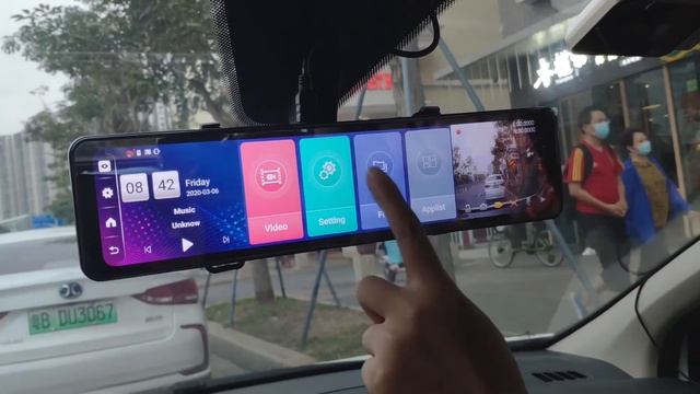 Junsun Voice Control New Triple screen 4G Android8.1 Car RearView Mirror ADAS DVR video recorder смотреть онлайн
