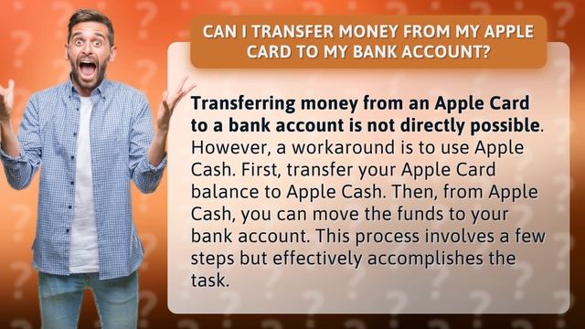 Can I transfer money from my Apple Card to my bank account? смотреть онлайн