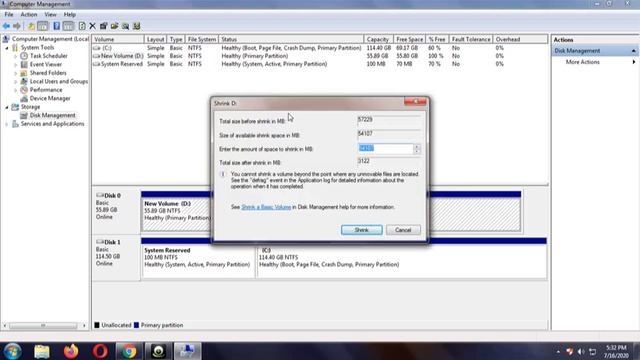 How to Create Disk Drive Partition on Windows 7 Operating System смотреть онлайн