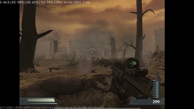 Killzone, DamonPS2 emulator Android, snapdragon 865. смотреть онлайн
