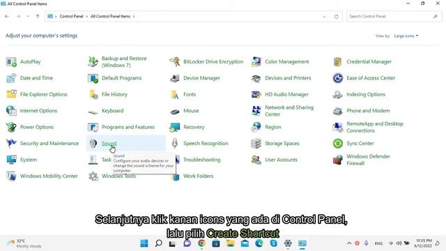 Cara Menampilkan Icon dari Control Panel ke Shortcut Desktop di Windows 11 смотреть онлайн