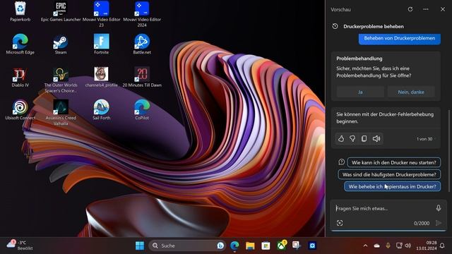 Microsoft Copilot in Deutschland unter Windows 11 aktivieren und erste Eindrücke смотреть онлайн