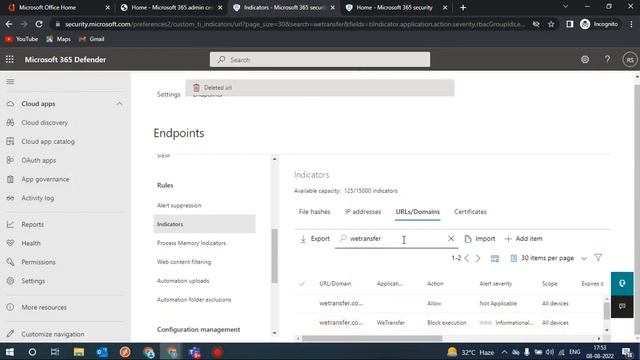 block or unblock website from office365 Defender смотреть онлайн