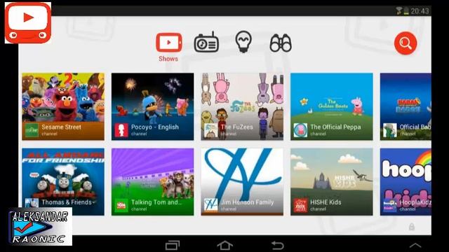★★★ YouTube Kids --- ANDROID APPLICATION ★★★