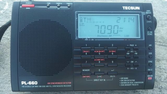 Tecsun pl 660 ( LSB 7090 kHz) смотреть онлайн