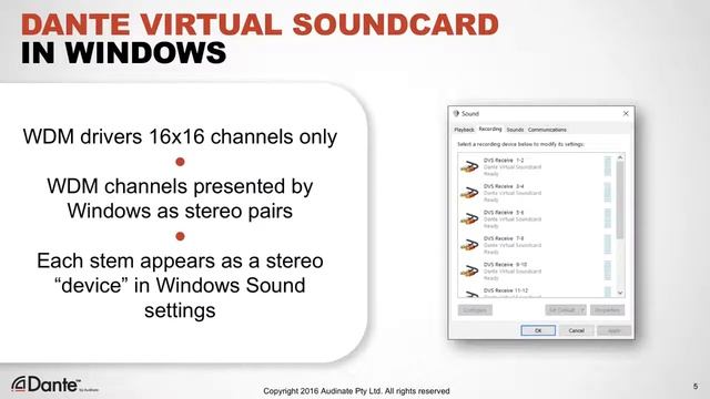 10 Dante Virtual Soundcard смотреть онлайн