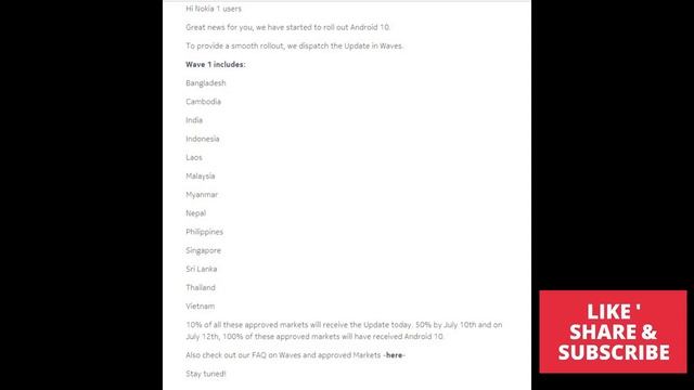 NOKIA 1 ANDROID 10 GO SOFTWARE UPDATE ROLLED OUT. HURRY UP AND GRAB YOURS... смотреть онлайн