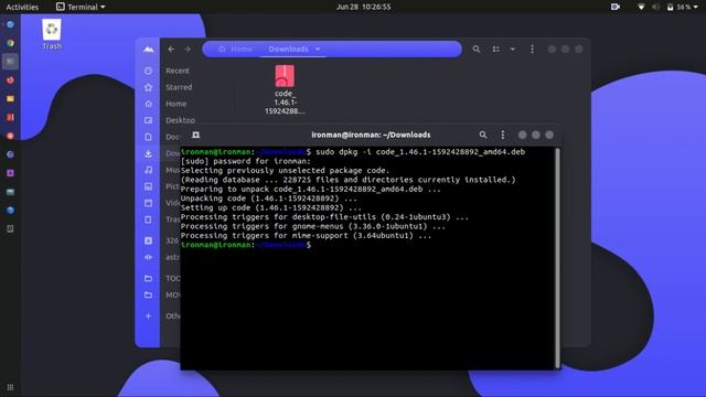 HOW TO INSTALL VISUAL STUDIO CODE ON UBUNTU | UBUNTU 20.04 | MICROSOFT VISUAL STUDIO CODE смотреть онлайн