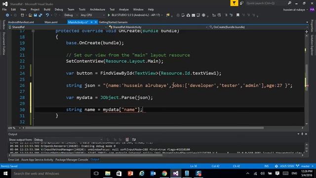 36- Xamarin Android Read JSON Data قرائة جيسون смотреть онлайн