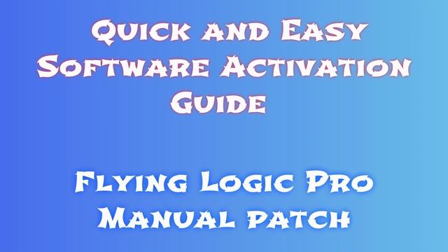 Simple Steps to Download & Install Flying Logic Pro смотреть онлайн
