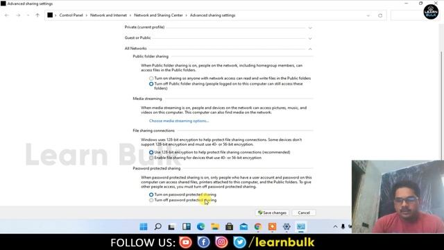 How to Unable Password Protected Sharing in Window 11 смотреть онлайн