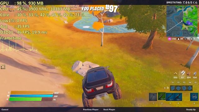 Fortnite Low 50% UHD 630 i5 9400 FPS Test смотреть онлайн