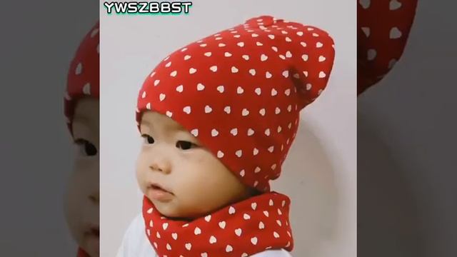 New fashion cotton baby hat children scarf set boys girls cap autumn winter hats for kids beanie смотреть онлайн