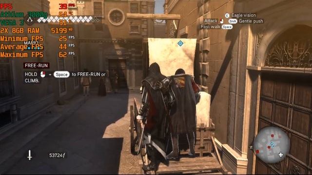 Assassin's Creed Brotherhood Gameplay - AMD Athlon 3000g - 16GB - No Graphics Card смотреть онлайн