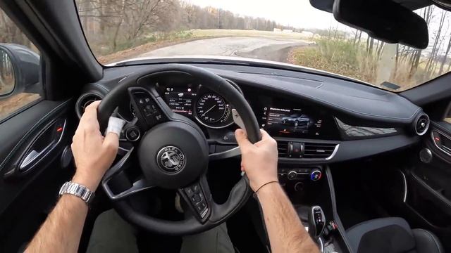 2022 Alfa Romeo Giulia Veloce 2.0 GME Turbo 280 Q4 |0-100| POV Test Drive смотреть онлайн