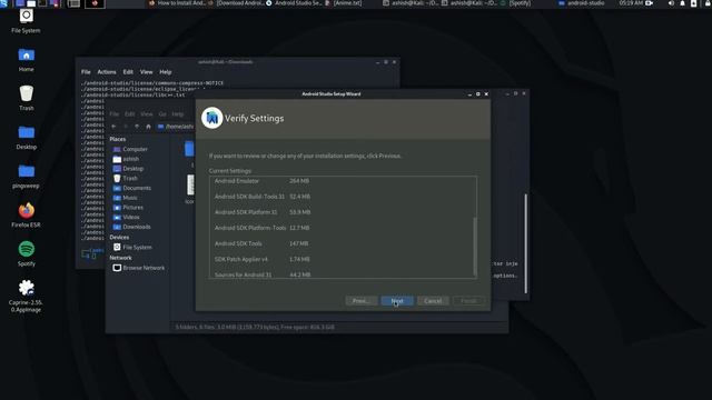 HOW TO INSTALL ANDROID STUDIO ON KALI LINUX 2021 WORKS 100% | KALI LINUX смотреть онлайн