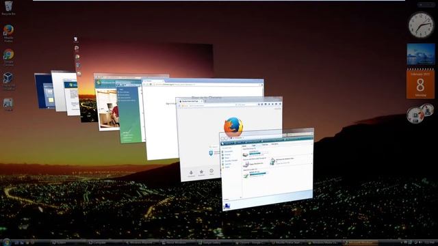 Windows Vista Flip 3D смотреть онлайн