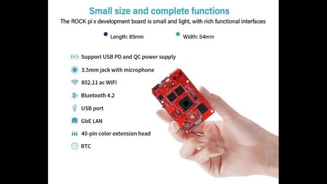 ROCK PI X MODEL B 4GB LPDDR3 WITH 64GB EMMC Flash смотреть онлайн