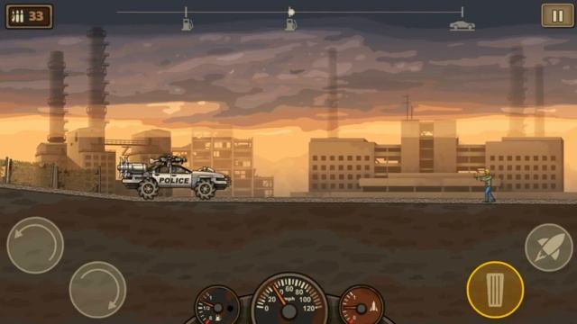 Earn to Die 2 iOS Android Gameplay #6 Car Game Full Mod Police Car Complete Story Mode смотреть онлайн