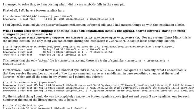 Unix & Linux: Failed to load library libOpenCL.so.1, although it exists (2 Solutions!!) смотреть онлайн