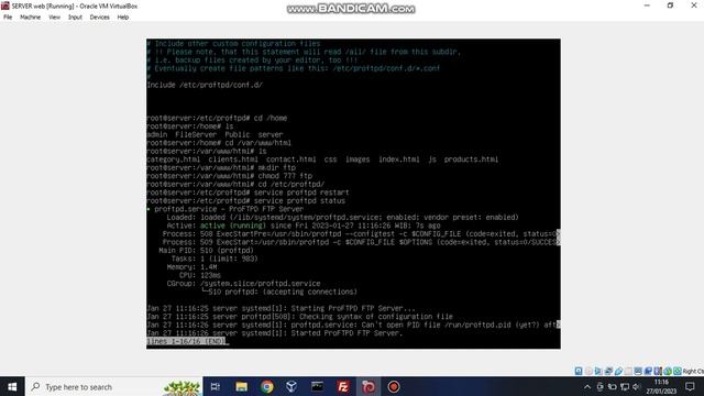 Tugas ASJ FTP server Debian 11 смотреть онлайн