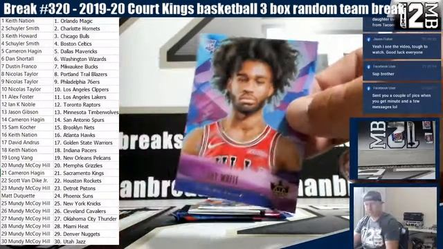 Break #320 - 2019-20 Court Kings basketball 3 box random team break смотреть онлайн