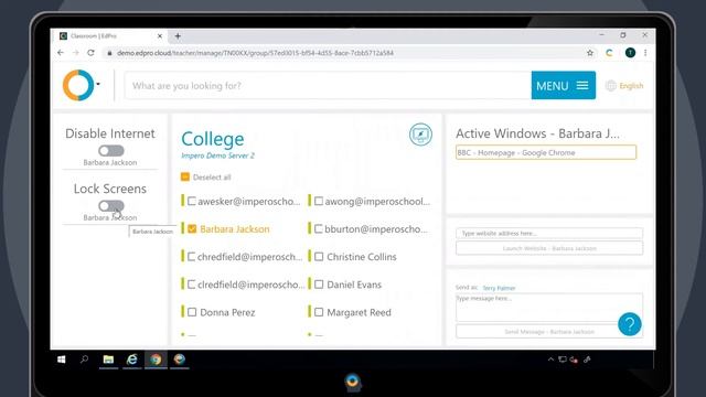 Impero Education Pro - Individual User Select Web Interface смотреть онлайн