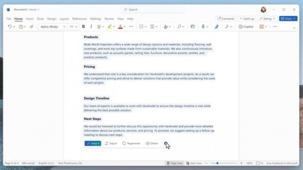 Microsoft 365 Copilot in Word