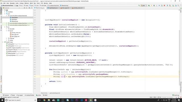 Make an Android App Like NOVA LAUNCHER - Lesson 3 - Getting The List of Installed Apps смотреть онлайн